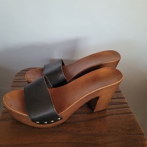 Aldo Wood And Leather heels
